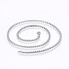 Non-Tarnish 304 Stainless Steel Box Chain Necklaces LS-NJEW-F227-09P-03-1