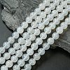 Natural White Agate Round Beads Strands G-N0151-10-10mm-1