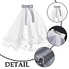 Adjustable Polyester Dog Collar & Wedding Bride Veil Sets AJEW-DR0001-74-4