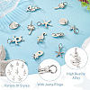 Elecrelive 32pcs 8 Style Rack Plating Alloy Pendants FIND-EL0001-04-4