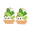 Plant & Animal Alloy Enamel Pendants FIND-N005-05A-G-1