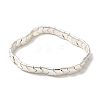 Synthetic Non-magnetic Hematite Wave Shaped Beaded Stretch Bracelets for Women BJEW-A022-01-2