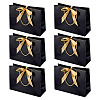 6Sets Rectangle Paper Gift Storage Bags with Handle CARB-TA0001-04B-2