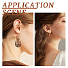 DIY Geometry Drop Earring Making Kit DIY-TA0003-79-14