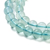 Natural Blue Fluorite Beads Strands G-E112-6mm-2-2