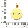 304 Stainless Steel Enamel Pendants STAS-H255-01E-G-3