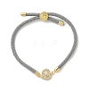 Adjustable Nylon Cord Bracelets X-BJEW-C096-01G-07-4