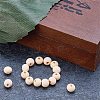 Round Unfinished Wood Beads WOOD-PH0008-14-4