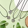 4pcs Alloy Pendant Necklaces NJEW-JN04889-5