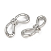 Alloy Bowknot Beads FIND-M079-02P-2