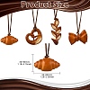 4Pcs 4 Styles PVC Simulated Bread Pendant Decorations ST-CJ0028-11-2