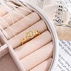 Brass Cuff Finger Rings RJEW-G337-24G-2