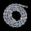 Transparent Electroplate Glass Beads Strands EGLA-N013-T10mm-B-M-3