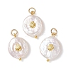 Natural Keshi Pearl Pendants PALLOY-JF04960-1