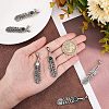3 Sets 3 Colors Electroplate Zinc Alloy Cord Ends FIND-CA0004-05-3