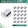 60Pcs 201 Stainless Steel Slide Charms STAS-ME0002-75-2