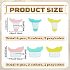 12Pcs 6 Styles Plastic Eyeliner Splitter Assistant MRMJ-LP0002-83-2