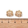 Brass Micro Pave Clear Cubic Zirconia Bead Caps KK-R216-03KCG-02-2