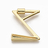 Brass Screw Carabiner Lock Charms KK-T046-001G-Z-NF-2