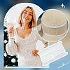 Sparkle Polyester Lace Ribbons OCOR-WH0090-67B-6