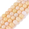 Ombre Effect Opaque Crackle Glass Beads Strands GLAA-Q106-01A-A16-1