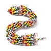 Electroplate & Gradient Color Glass Beads Strands X-LAMP-M023-03-2