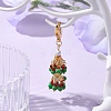 Glass Seed Bead Pendant Decorations HJEW-MZ00057-02-2