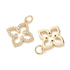 SHEGRACE Brass Micro Pave Clear Cubic Zirconia Pendants XGRQ3P903-637G-2