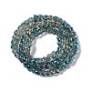 Electroplate Glass Beads Strands EGLA-L030-HP01-3