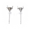 316 Surgical Stainless Steel Stud Earring Setting X-STAS-S117-023C-2