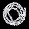 Electroplate Transparent Glass Beads Strands EGLA-Q139-01A-A01-2