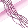 Electroplate Glass Beads Strands X-EGLA-R048-2mm-11-2