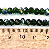 Electroplate Transparent Glass Beads Strands EGLA-A046-01B-18-4
