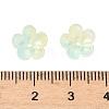 Dyed & Heated Glass Bead Caps GLAA-C042-01D-3