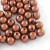 Spray Painted Miracle Acrylic Round Beads MACR-Q154-12mm-N03-1