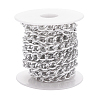 3m Aluminium Twisted Curb Chains CHA-YW0001-04S-3