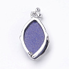 Natural Lapis Lazuli Pendants X-G-E423-08P-2