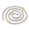 304 Stainless Steel Box Chain Necklaces for Women NJEW-G140-03GP-2