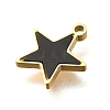 304 Stainless Steel Star Pendants STAS-Q348-19G-2