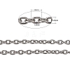 Tarnish Resistant 304 Stainless Steel Cable Chains X-CHS-R009-11-2