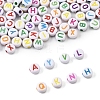 111G Craft Acrylic Horizontal Hole Letter Beads SACR-FS0001-35-3
