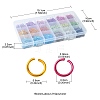 36G 18 Colors Aluminum Wire Open Jump Rings FIND-FS0001-82-4