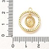 Brass Micro Pave Cubic Zirconia Pendants KK-G519-05G-02-3