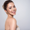 3 Pairs 3 Style Rhinestone Wine Glass Dangle Stud Earrings EJEW-AN0003-61-5