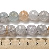 Faceted Natural Dragon Veins Agate Beads Strands G-F447-12mm-I02-5