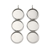 304 Stainless Steel Pendant Cabochon Settings STAS-K320-03A-P-1