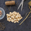40Pcs 2 Style Brass Beads KK-GO0001-03-5