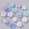 Frosted Transparent Acrylic Beads OACR-N137-72K-2