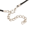 Rack Plating Alloy Heart Pendant Necklaces Sets NJEW-B081-09-6