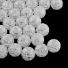 Transparent Crackle Acrylic Beads X-CACR-R008-20mm-12-2
